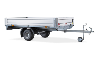 High-bed trailer, single-axle