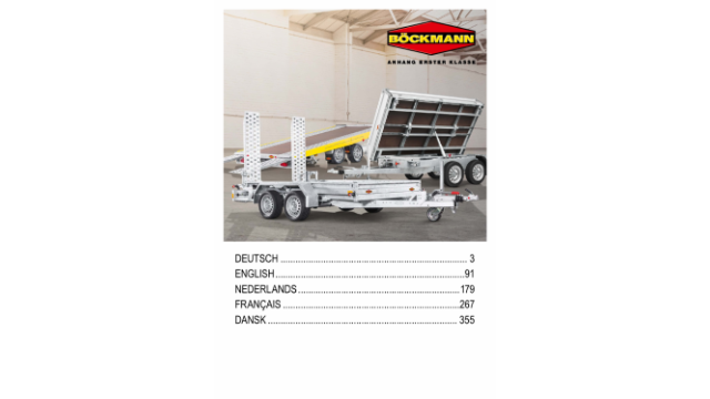 Operating Instructions tippers, construction machinery trailers and vehicle transporters