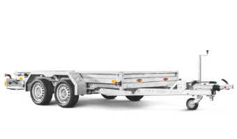 Plant trailer, insertable drive-on ramps